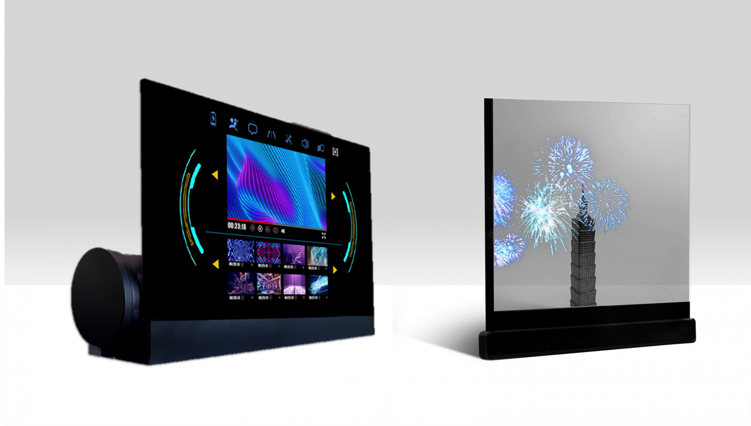 可卷式、折迭性、高透明